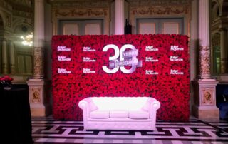 Photocall con letras corpóreas en relieve 3D