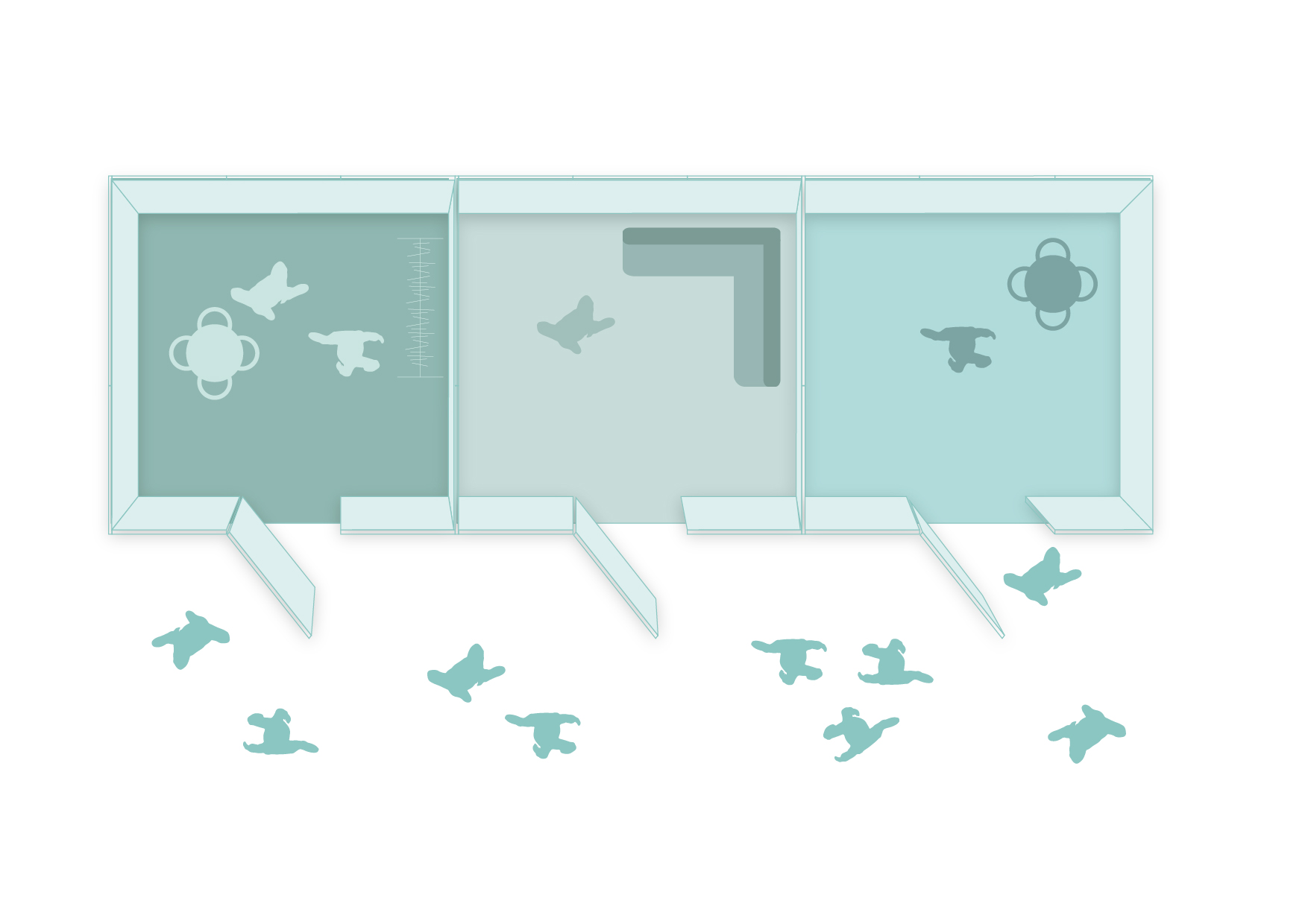 Construcción de camerinos temporales