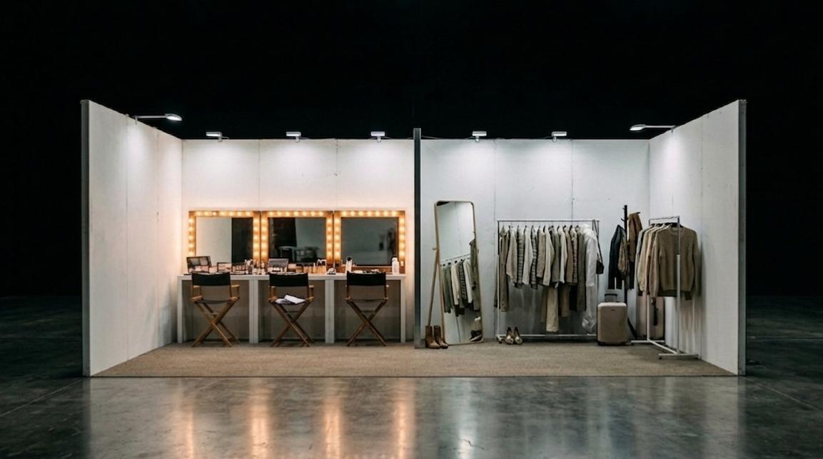 alquiler camerinos y backstage para rodajes