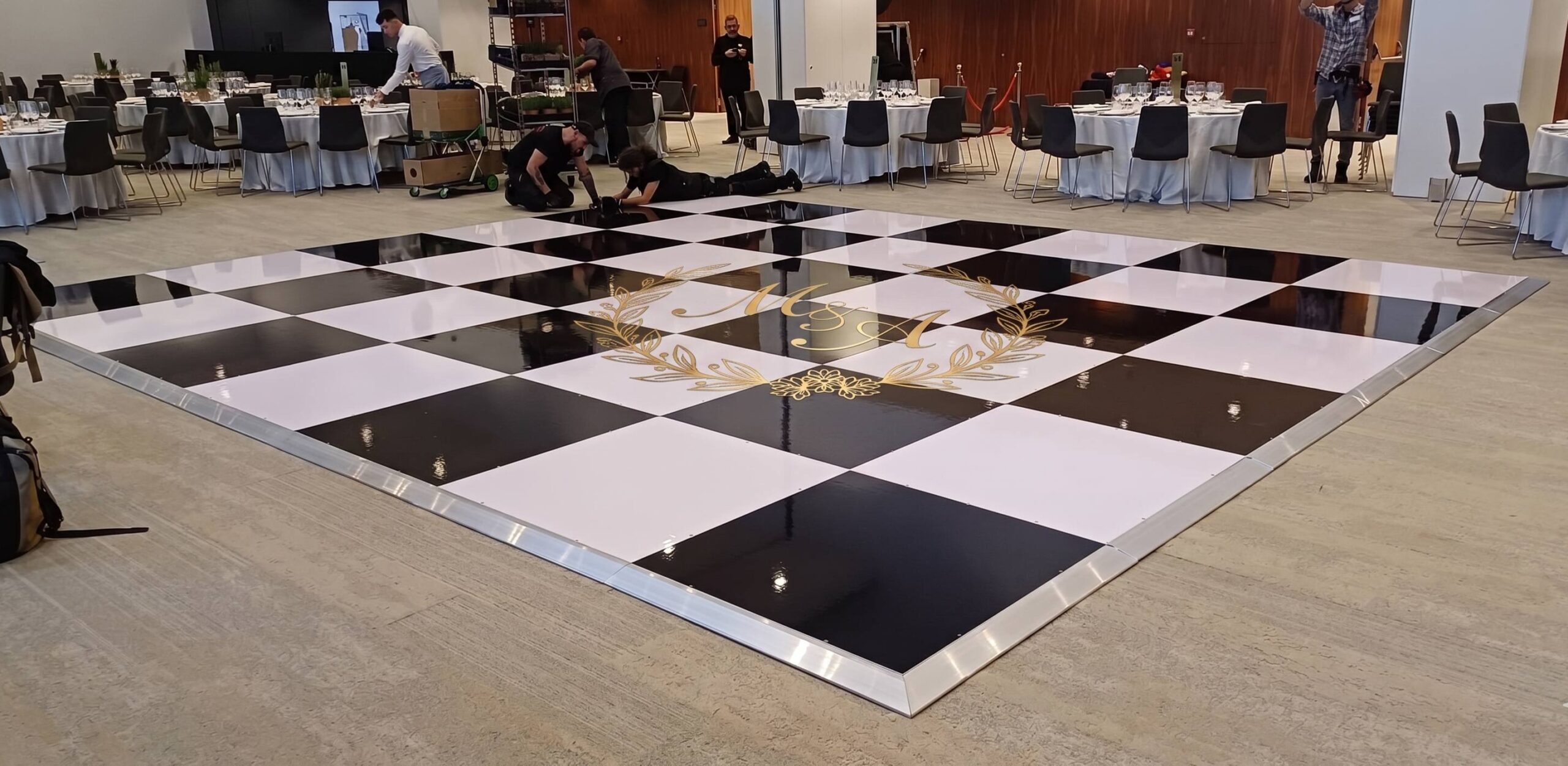 pista-de-ball-modular pista de ball modular damera amb vinil de tall antilliscant